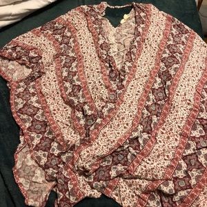 coverup, flowy shirt, wrap, throw over